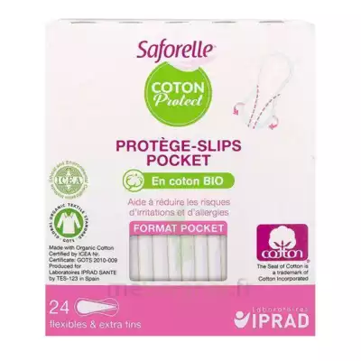 Saforelle Coton Protect Protège-slip Pocket B/24 à VILLENAVE D'ORNON