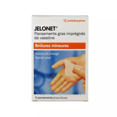 Jelonet, 5 Cm X 5 Cm , Bt 5 à VILLENAVE D'ORNON